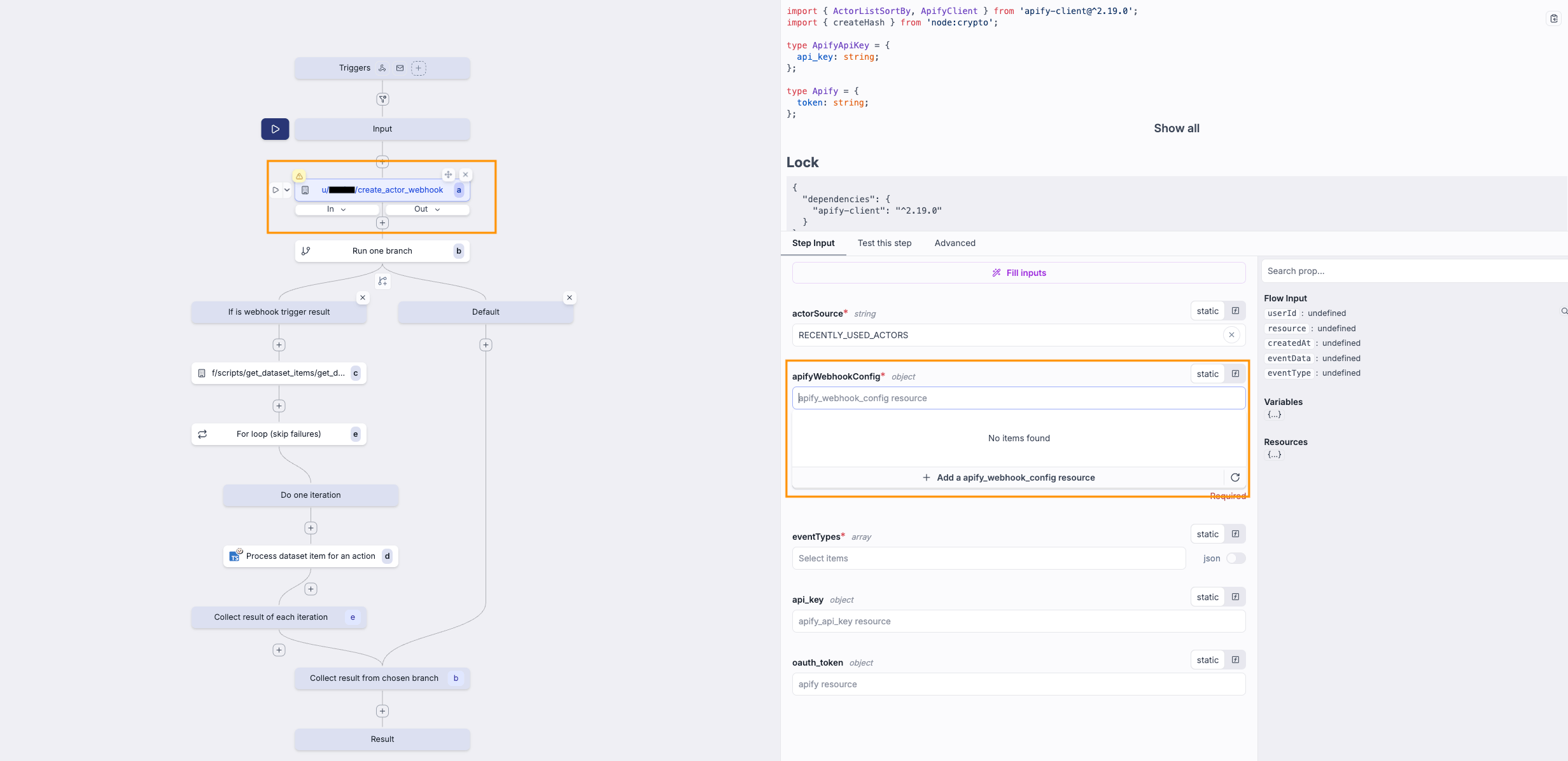 Apify Webhook